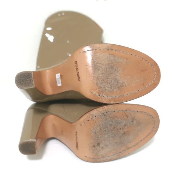 Rachel Comey Tall Willow Boots Taupe Patent Leather Size 8.5 - Picture 11 of 12